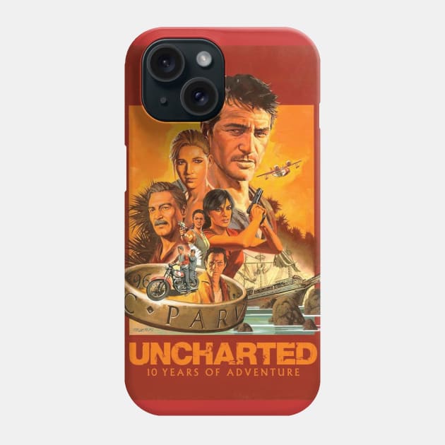 Uncharted 10 Years Of Adventure Phone Case by HamiltonSenju