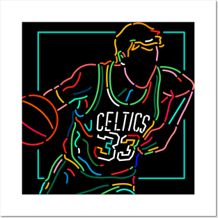 Boston Celtics Big Three - Larry Bird - Posters and Art Prints