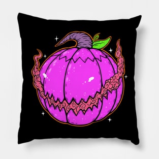 Spooky Purple Pumpkin Pillow