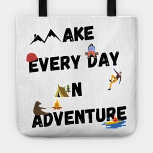 Funny Outdoorsmen Adventure day dark Tote