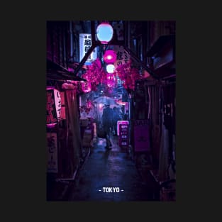 Tokyo Street Neon Synthwave T-Shirt