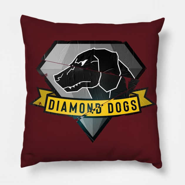 Diamond Dogs Pillow by aquaticform