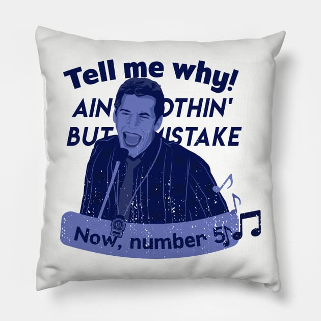Tell me why - Jake Peralta Pillow by Ddalyrincon