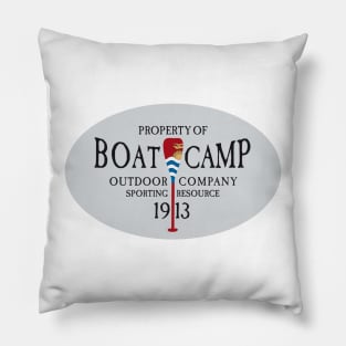 Canoe Crew Canoeing Sports Emblem Pillow