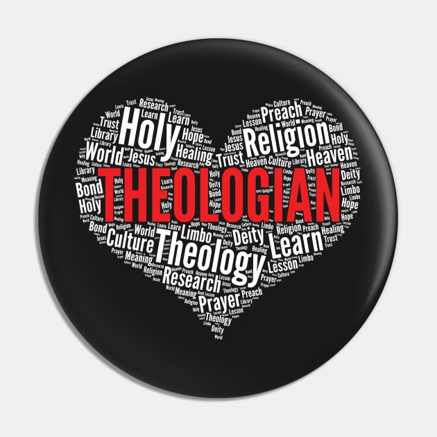 Theologian Heart Shape Word Cloud Design design Pin by theodoros20