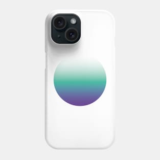 Vibrant gradient purple blue bold minimal Phone Case