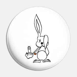 Attitude Bunny Pin