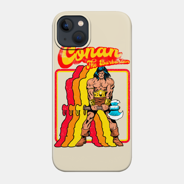 Retro Barbarian - Comics - Phone Case