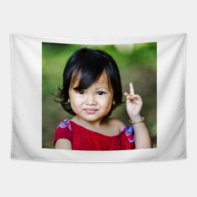 Cambodian Child Tapestry by dags