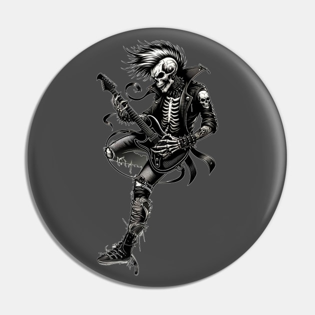 Skeleton Rocker Pin by Doming_Designs