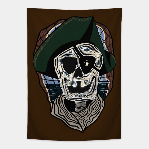 One-Eyed Willy Tapestry by Jamie Collins