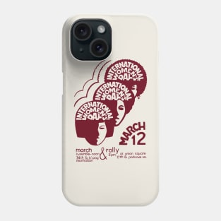 International Women's Day 70s Vintage Style Phone Case