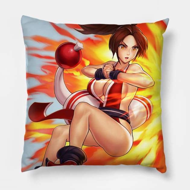 Mai Shiranui Pillow by hybridmink