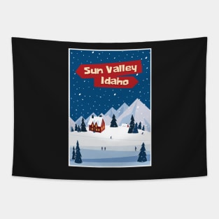 Sun Valley, Idaho,Ski Poster Tapestry