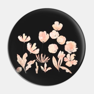 Flowers on Blue Pin