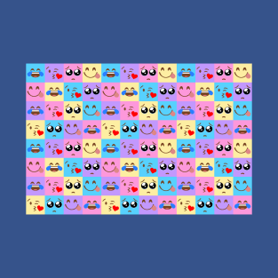 Colorful Emoji Tiles T-Shirt