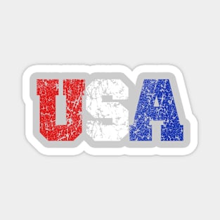 USA Rustic Faded Logo Magnet