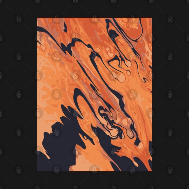 Halloween Abstract Painting by Dorothy Designs