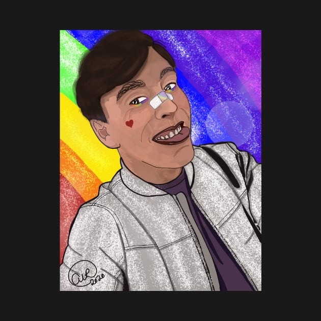 Thomas Sanders' Glittery Rainbow by Mandiehatter