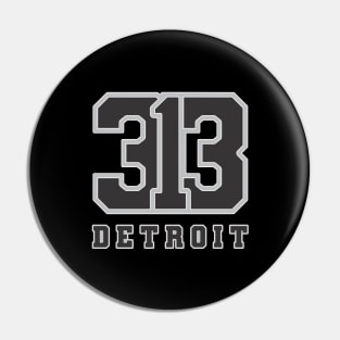 313 Detroit Jersey Style Pin