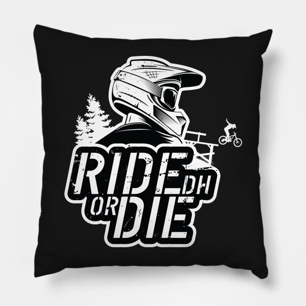 Ride Or Die Pillow by Hoyda