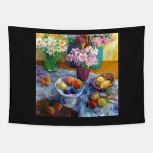 Yellow Still Life Tapestry