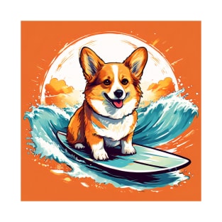 Corgi surfer T-Shirt