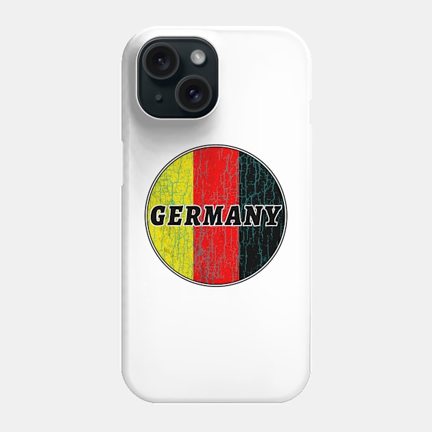 DEUTSCHLAND GERMANY FLAG DISTRESSED FLAG LOGO Phone Case by TravelTime