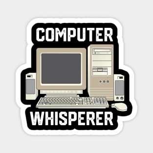 Computer Whisperer - Funny It Technician Gift Idea for Computer Science Lovers Magnet