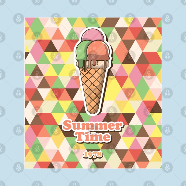 Scoop of Nostalgia: Summer of '78 Vintage Vector Ice Cream by One Moment Productions