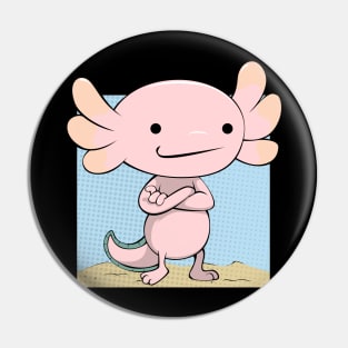 Axolotl - Cute Cartoon Lurch Pin