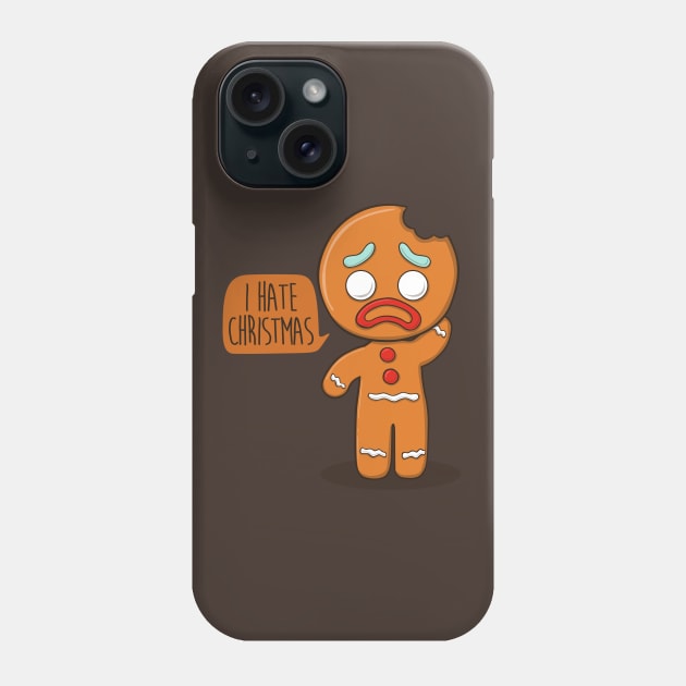 I hate christmas Phone Case by Melonseta