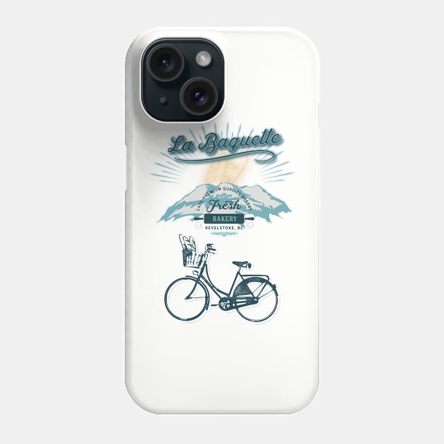 Retro La Baguette Bakery Cafe Phone Case by SFDesignstudio