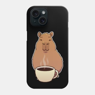 Capybara Cup of Black Coffee Phone Case