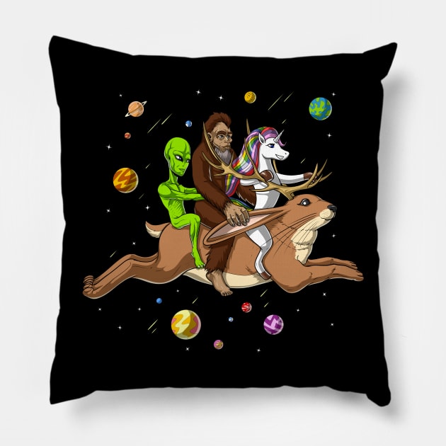 Cryptozoology Friends Pillow by underheaven