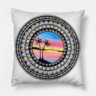 Palm Tree Paradise Pillow