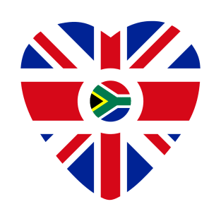 South African Multinational Patriot Flag (Heart) T-Shirt