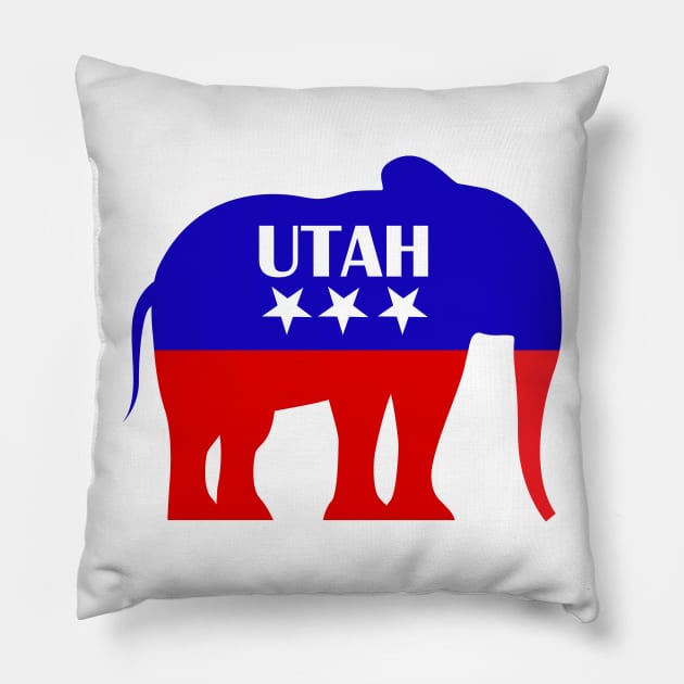 Utah Republican Pillow by MtWoodson