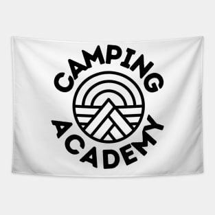 Camping Academy Perfect Gift for Nature Lovers Hiking Mountains Woods Travel Outdoors Tapestry