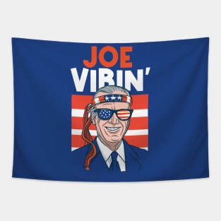 Joe Vibin' // Funny 4th of July Joe Biden Tapestry