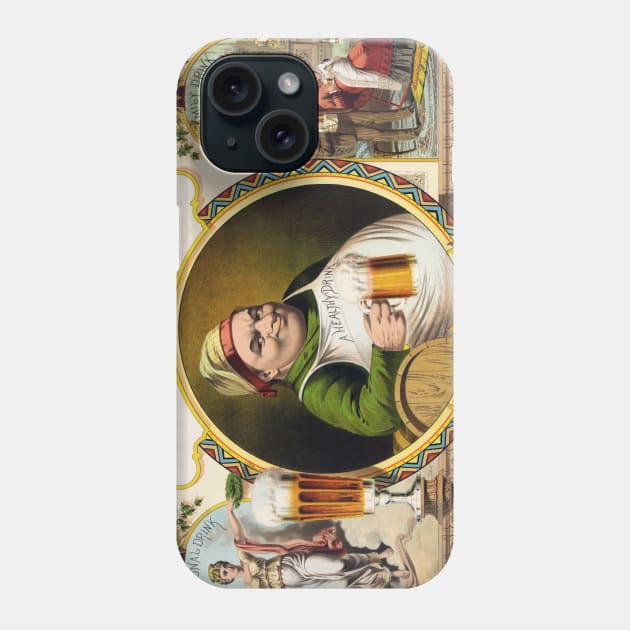 Vintage Lager Beer Advertisement Phone Case by Bravuramedia