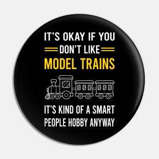 Smart People Hobby Model Train Trains Railroad Railway Pin