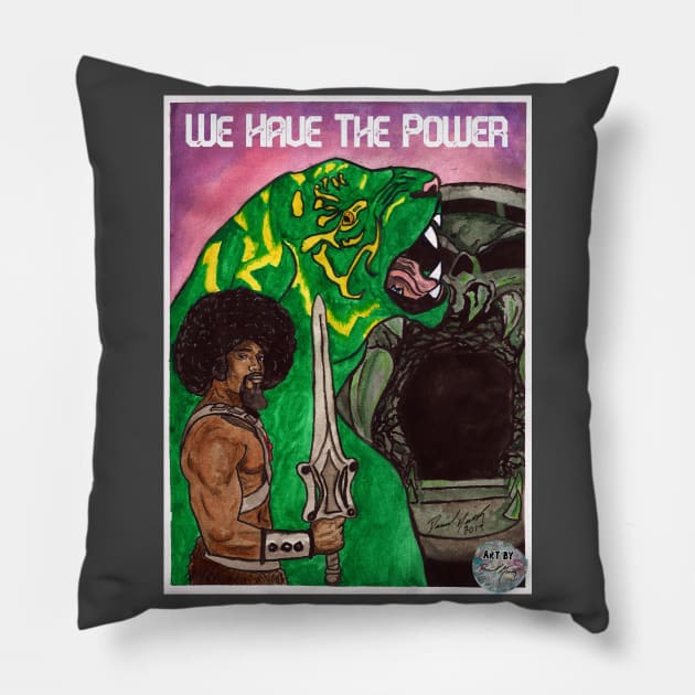 Afro He-Man - We Have the Power Pillow by BladeAvenger