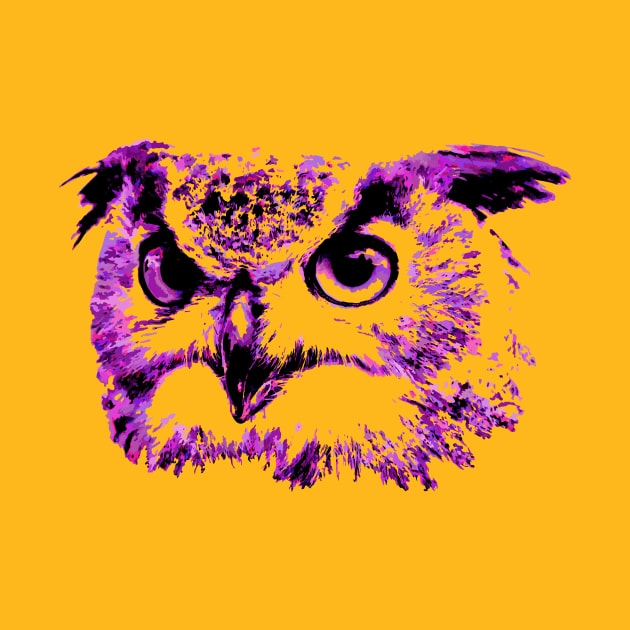 Owl design in purple by Rockave Design