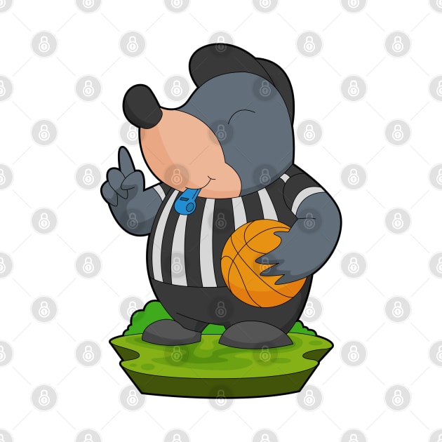 Mole Referee Basketball by Markus Schnabel