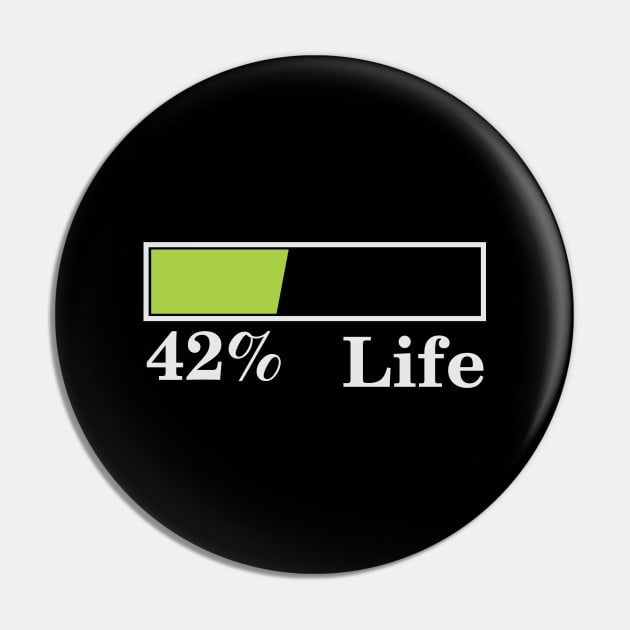 42% Life Pin by Qasim