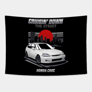 Honda Civic "Cruising Down The Street" Tapestry