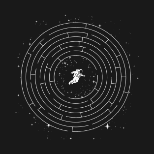 Astronaut Maze Adventure Labyrinth Exploration & Self-Discovery by Tobe Fonseca T-Shirt