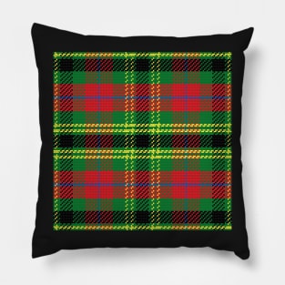 Scottish tartan Black Watch, black, yellow, red, blue, green Pillow