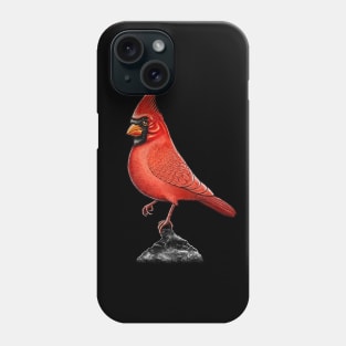 Red Cardinal bird cute cardinal Phone Case